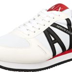 Armani Exchange Erkek Rio Side Logo, Beyaz + Siyah Spor Ayakkabı, Op White Black, 43 EU