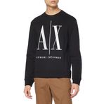 Armani Exchange Erkek Simge Kazak,Siyah,S