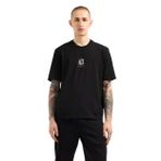 Armani Exchange Erkek Simge Projesi, Nakışlı Logo Tişört, siyah, XL