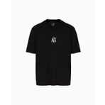 Armani Exchange Erkek Simgesi Küçük Logo Tişört, Siyah, XXL