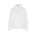 Armani Exchange Erkek Small Front and Back Cotton French Terry kapüşonlu sweatshirt, beyaz (Off White), M