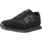 Armani Exchange Erkek Yan Geometrik Logolu Motifli Spor Ayakkabı, Siyah, 42 EU