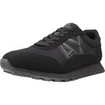Armani Exchange Erkek Yan Geometrik Logolu Motifli Spor Ayakkabı, Siyah, 43 EU