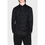 Armani Exchange Jakarlı % 100 Pamuk Regular Fit Klasik Yaka Gömlek Erkek Gömlek XM001142 AF13131 FC022 - XL - Siyah