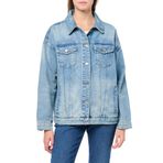 Armani Exchange Kadın A|x Icon Denim Ceket, Indigo Denim Simgesi, M