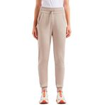 Armani Exchange Kadın Balta Anahat Logo Baskı Pull Up Jogger Pantolon, Off Road, L