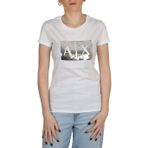 Armani Exchange Kadın Basic Tişört Logo On Bust T-Shirt, Beyaz, S