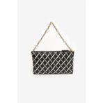Armani Exchange Kadın Bir Ana Bölme Fermuar Kapama Desenli Siyah Omuz Çantası XW000399 AF17155-MC043