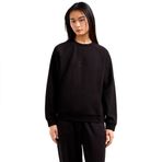 Armani Exchange Kadın Icon Project, Shiny Logo, Bisiklet Yaka Sweatshirt, Siyah, M