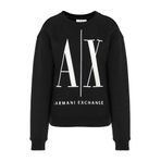 Armani Exchange Kadın Icon Project Sweat Sweatshirt, Siyah, M