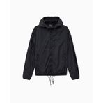 Armani Exchange Kadın İkon Naylon Kapşonlu Blouson Ceket, Siyah, L