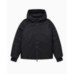 Armani Exchange Kadın manşetli kol On Tone Logo Texture Blouson ceket, Siyah, S
