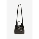 Armani Exchange Kadın Manyetik Kapamalı Fermuarlı Bölmeli Logo Desenli Siyah Omuz Çantası XW001576 AF17290-UC001
