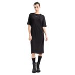 Armani Exchange Kadın Pamuklu Regular Fit T-Shirt Midi Elbise, Siyah, S Beden