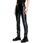 Armani Exchange Kadın Skinny Yumuşak Suni Deri Pantolon, Siyah, 38