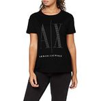 Armani Exchange Kadın tişörtü Black Studs S