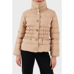 Armani Exchange Kapitoneli Regular Fit Dik Yaka Düğmeli Mont Bayan Mont XW000653 AF15984 U1051 - Kum - S