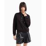 Armani Exchange Kapüşon Yaka Baskılı Sweatshırt, M, 5003185256, Siyah, kadın