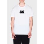 Armani Exchange Logo Baskılı Pamuklu Regular Fit Bisiklet Yaka T Shirt Erkek T Shirt XM001403 AF16432 U0009 - Beyaz - 2XL