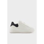 Armani Exchange Logolu Kalın Taban Sneaker Ayakkabı Bayan Ayakkabı XW002149 AF19528 M0017 - Ekru - Siyah
