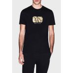 Armani Exchange Logolu Pamuklu Regular Fit Bisiklet Yaka T Shirt Erkek T Shirt XM002826 AF12308 UC001 - Siyah - XL