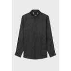 Armani Exchange Logolu Regular Fit Uzun Kollu Gömlek Erkek Gömlek XM002280 AF13235 FC304 - Siyah - XL