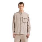 Armani Exchange Loose Fit Gömlek, L, 5003183382, Bej, Erkek