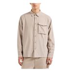 Armani Exchange Loose Fit Gömlek, S, 5003183382, Bej, Erkek