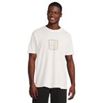 Armani Exchange Men's Spray Paint Ax Logo Tee T-Shirt, Off White, XX-Large