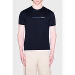 Armani Exchange Pamuklu Regular Fit Logolu Bisiklet Yaka T Shirt Erkek T Shirt XM002785 AF10358 UB101 - Lacivert - 2XL