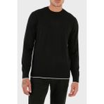 Armani Exchange Pamuklu Regular Fit Logolu Kazak Erkek Kazak 6RZM1F ZMW8Z 1200 - Siyah