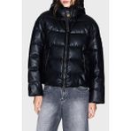 Armani Exchange Regular Fit Kapüşonlu Kapitoneli Parlak Şişme Mont Bayan Mont XW000673 AF16106 UC001 - Siyah