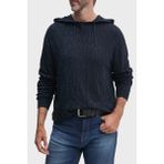 Armani Exchange Regular Fit Kapüşonlu Yaka Örme Kazak Erkek Kazak 6DZM1B ZM4DZ 1510 - Lacivert - XL