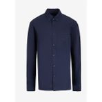 Armani Exchange Regular Fit Lacivert Düz Erkek Gömlek 6DZC21 ZN2VZ 1510 - S