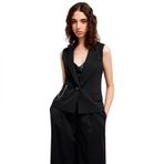 Armani Exchange Regular Fit Mono Yaka Zincir Detaylı Yelek Bayan YELEK XW000435 AF12749 UC001