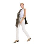 Armani Exchange Yüksek Bel Düz Paça Standart Denim Pantolon, 26, 5003305488, Ekru, Kadın