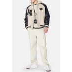 Armani Exchange Yünlü Kolej Yaka Regular Fit Bomber Ceket Erkek Ceket 6RZB21 Znıkz 49AJ - S - Bej