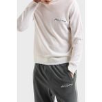 Armani Exchange Yünlü Regular Fit Bisiklet Yaka Kazak Erkek Kazak 8NZM5A ZM1YZ 1116 - Beyaz
