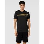 Armani Jeans Armani Ax Jeans Varak Baskılı T-Shirt - 001 Siyah - 2XL
