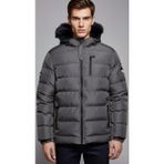 Armani Jeans Armani Jeans Kapuşonlu Şişme Mont - Füme - 2XL