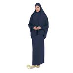 Armanım Kadın İki Parça Namaz ve Ümre Elbisesi (Lacivert, Standart)