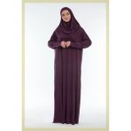 Armanım Tek Parça Namaz ve Ümre Elbisesi - Fuşya - Mürdüm - Standart