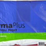 ArmaPlus Takviyeli Kalın Baskılı Beyaz Çanta Poşet Torba - 6 No - 60x70 Cm. - 50 Adetlik Paket