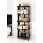 Armarks Scaffale 5 Banyo Rafı, Plastik Kitaplık, 5 Raflı Organizer, Banyo Rafı, Bahçe Balkon Organizeri