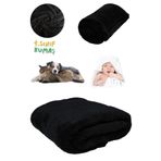 Armashine Peluş Kedi Köpek Bebek Battaniyesi - Evcil Hayvan İçin Yumuşak Siyah Battaniye 1.Sınıf