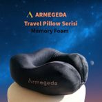 Armegeda Visco, Seyahat, Boyun, Yastığı, Rahat, Uyku,SİYAH. kadifemsi