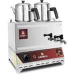 Armeka Gri 20 Litre Çay Kazanı Elektrikli Pleytsiz Çay Ocağı