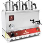 Armeka Gri 40 Litre Sanayi Tipi Çay Kazanı Elektrikli Pleytsiz Çay Ocağı