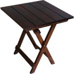 Armes Ev Concept Ahşap Katlanabilir Mutfak, Balkon, Ev ve Kamp Masası 60X60 cm - Portatif Kare Masa - Ceviz - 50 x 50