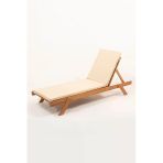 Armida Şezlong Bahçe-Balkon-Teras-Plaj-Kafe Şezlongu - Krem
